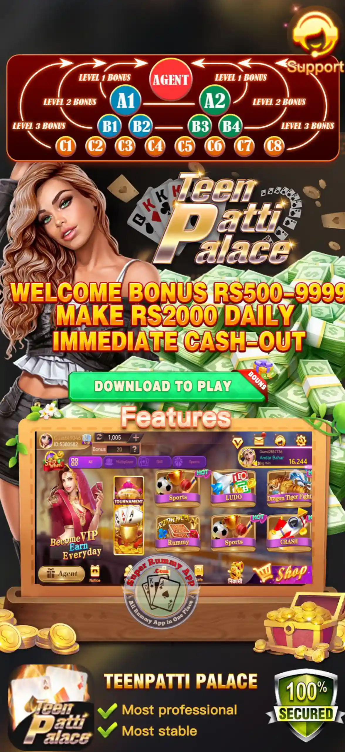 Teen Patti Palace Apk Download - India Rummy Apps